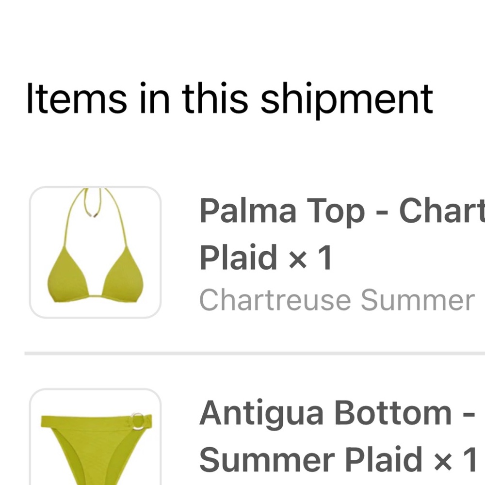 Monday Swimwear Chartreuse Bikini Set